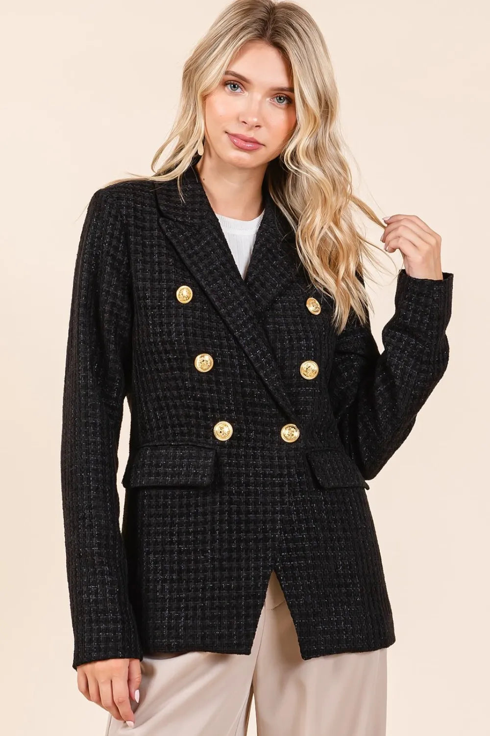 Luxe Tweed Blazer Shorts Set
