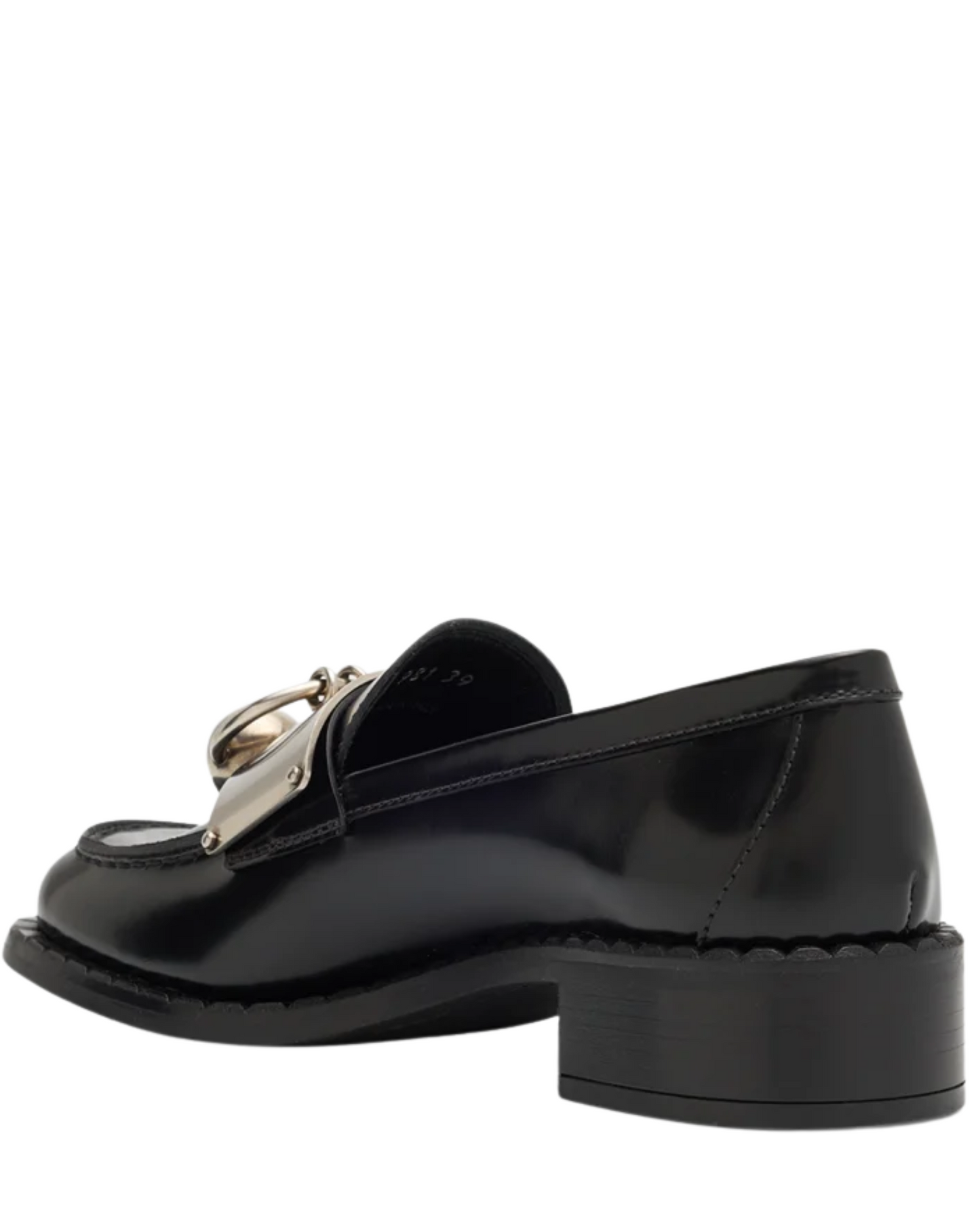 Prada Brushed Leather Ball Chain Loafers