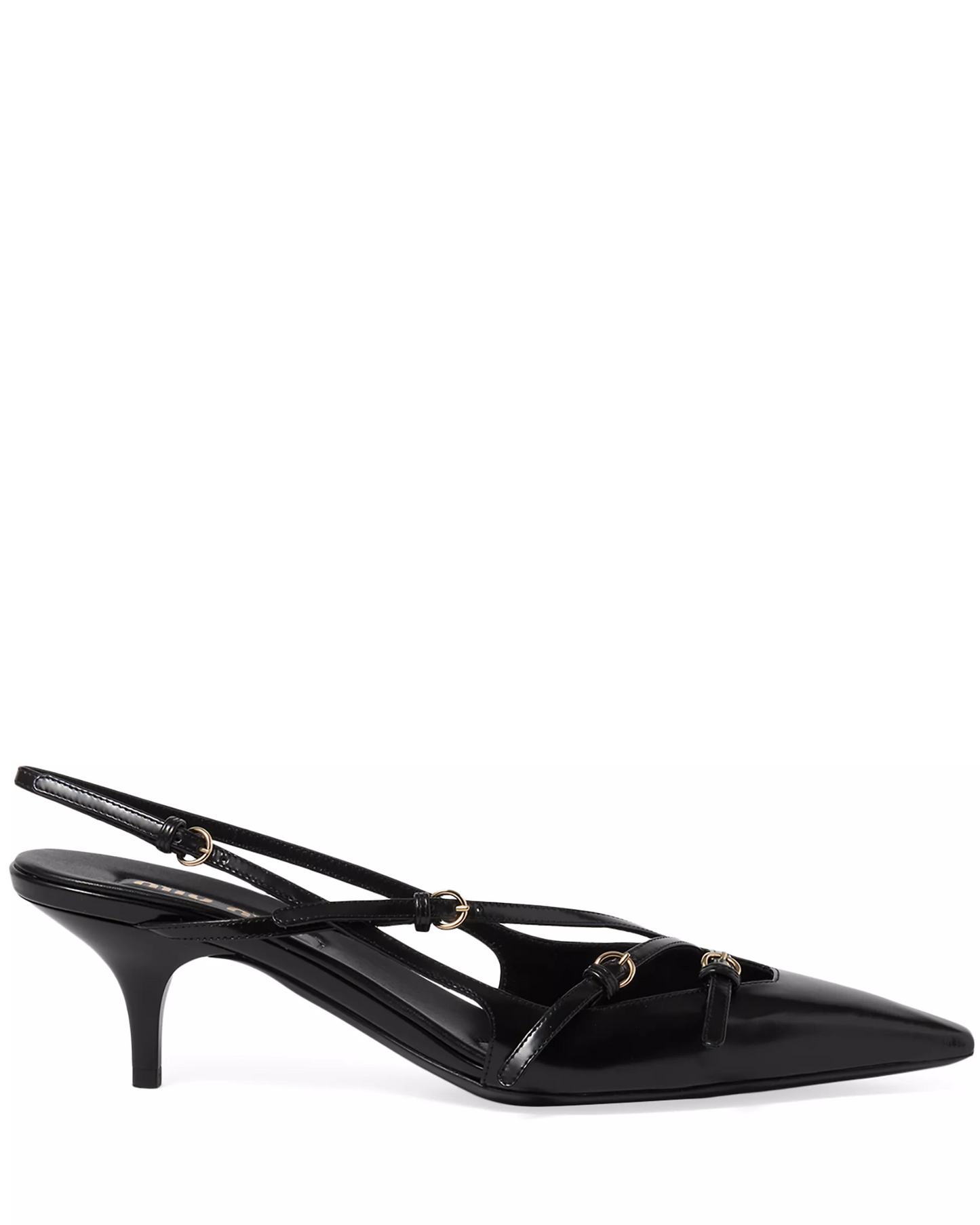 Miu Miu Multi-Buckle 55MM Slingback Pumps