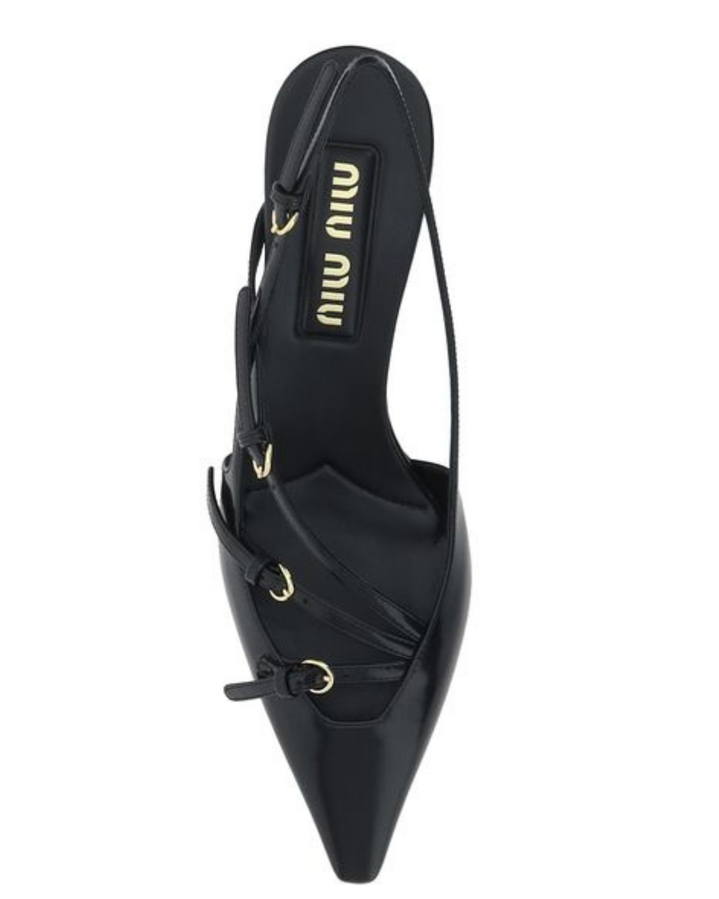 Miu Miu Multi-Buckle 55MM Slingback Pumps