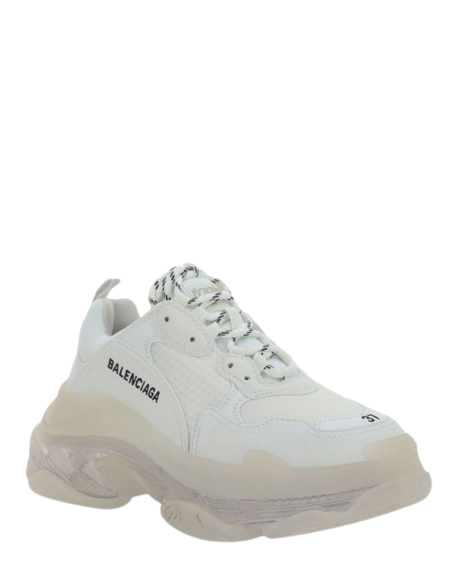 Balenciaga Triple S Clear Sole Sneaker in White