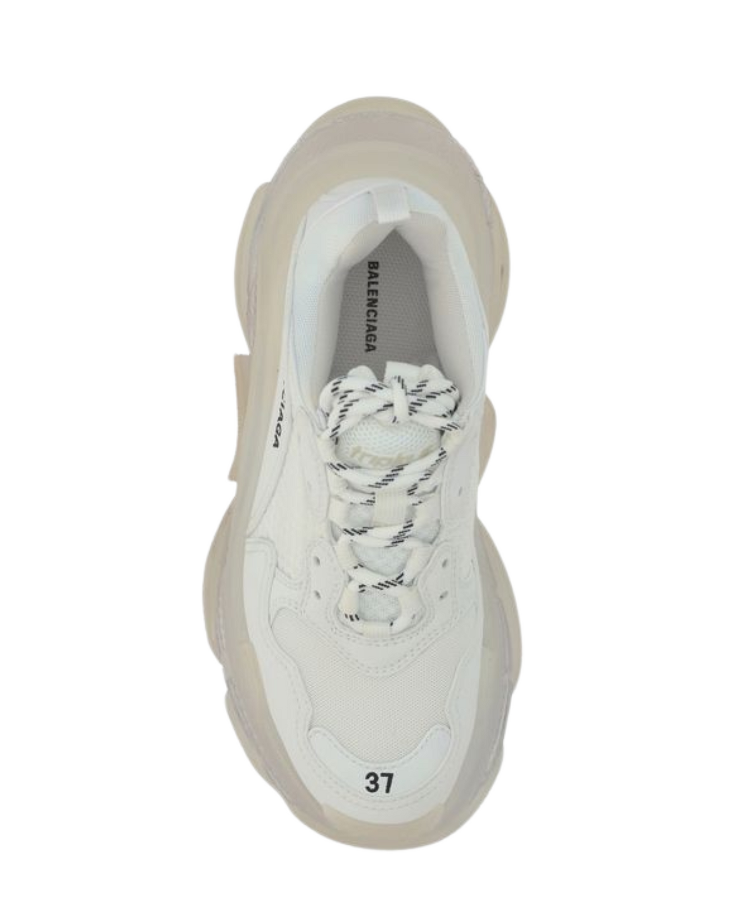 Balenciaga Triple S Clear Sole Sneaker in White
