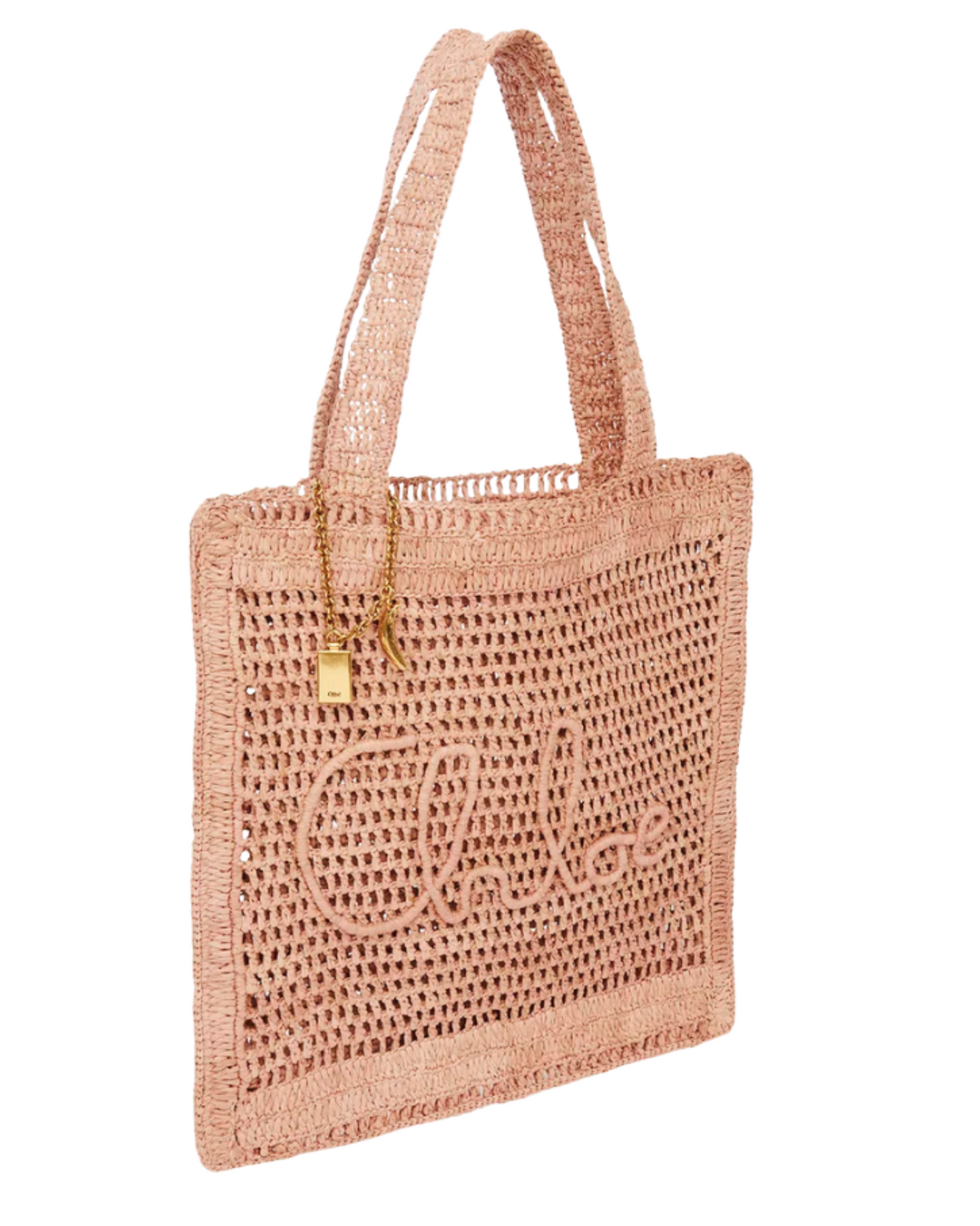 Chloé Summer Banana tote bag in raffia