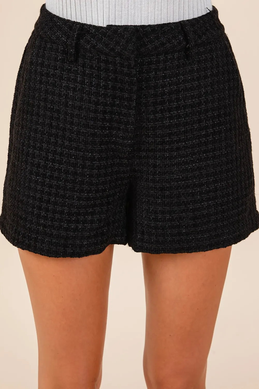 Luxe Tweed Blazer Shorts Set