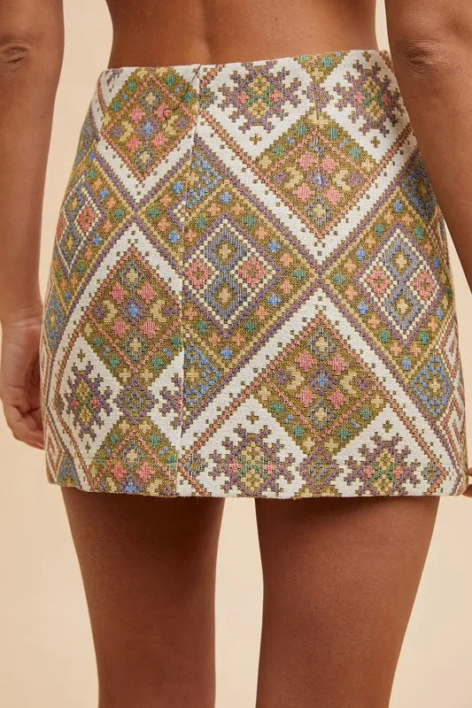 Woven Wonder Jacquard Skirt Set