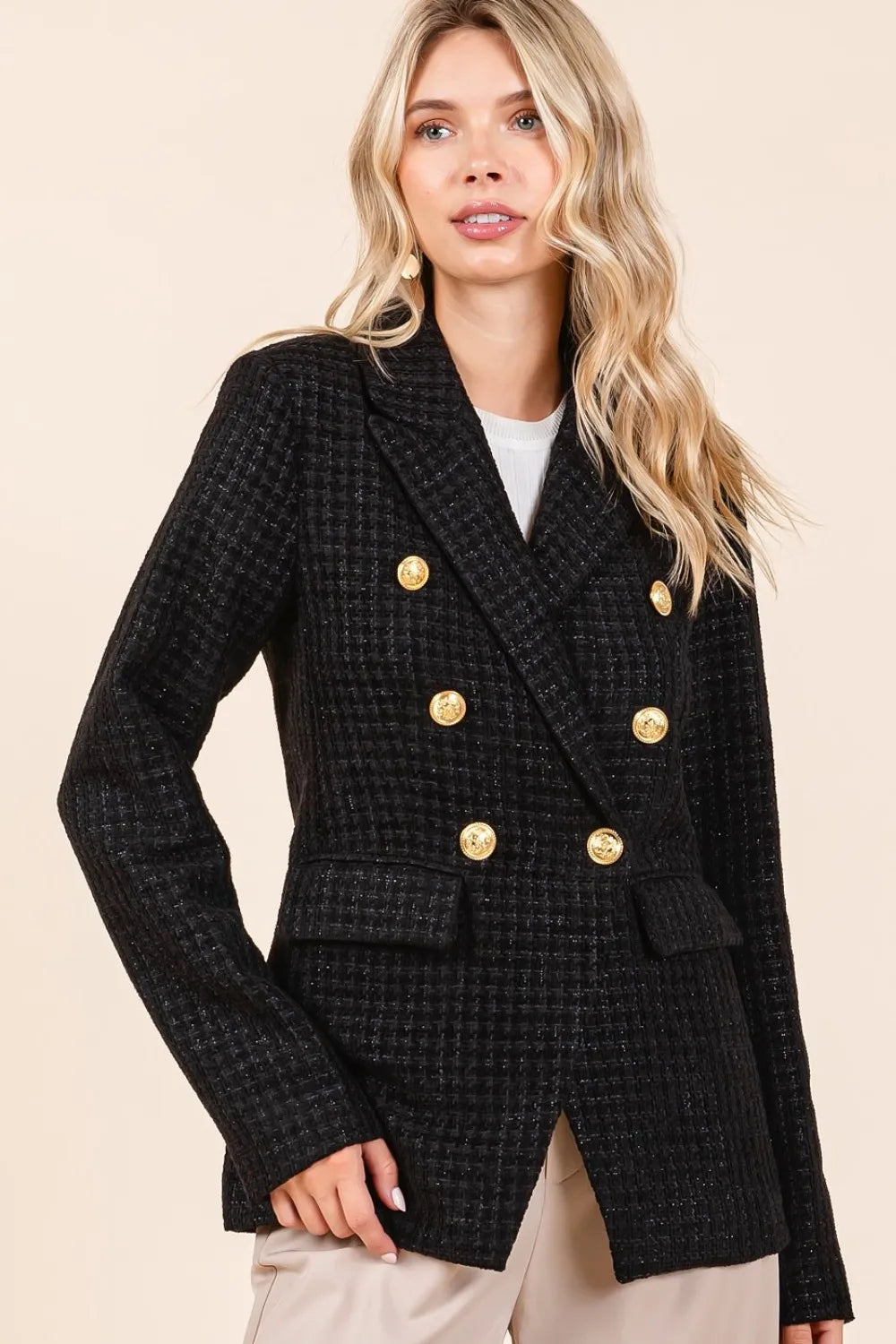 Luxe Tweed Blazer Shorts Set