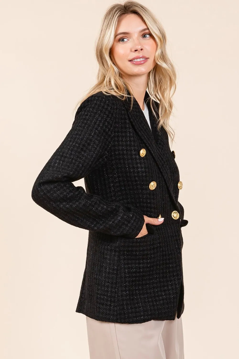 Luxe Tweed Blazer Shorts Set