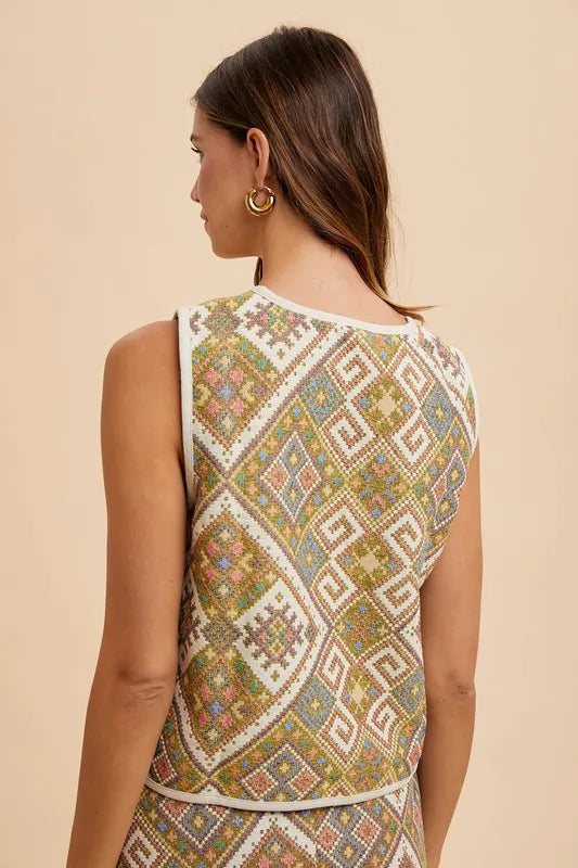 Woven Wonder Jacquard Skirt Set