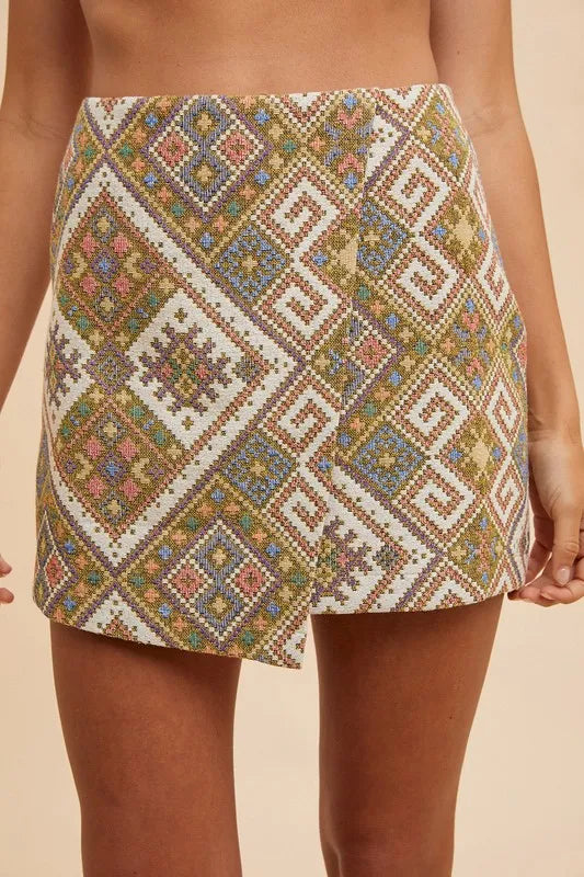Woven Wonder Jacquard Skirt Set