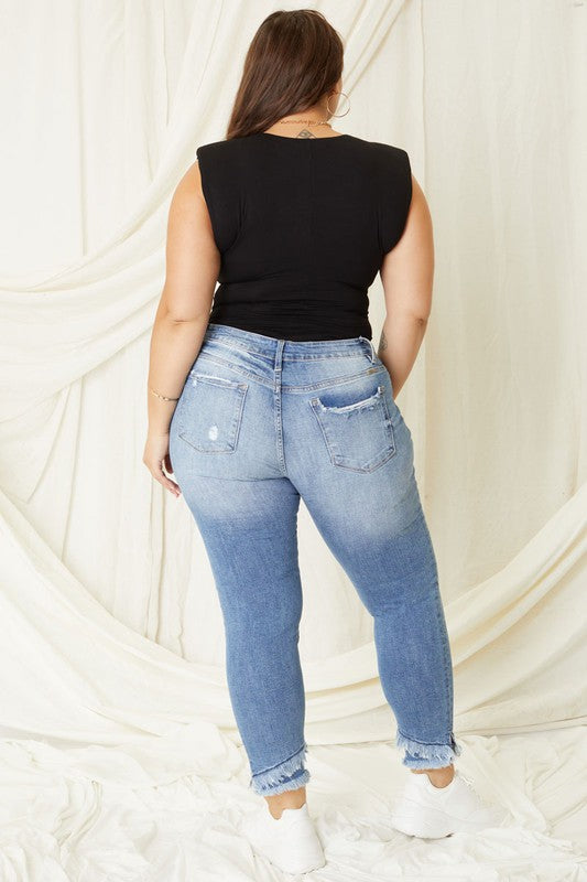 Mid Rise Ankle Skinny Jeans