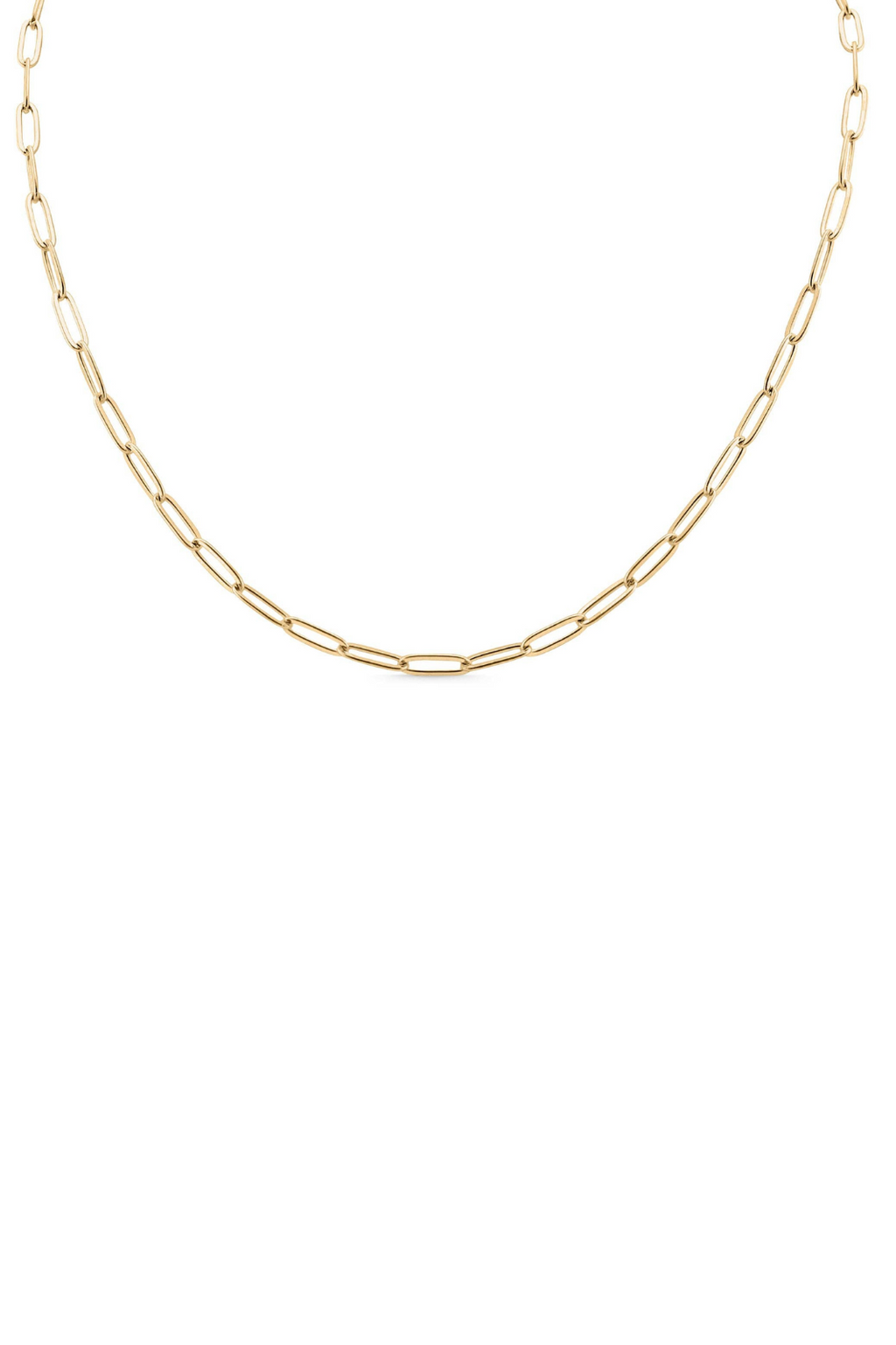 The Valette Chain Necklace 4mm – Paperclip Style 18K Gold PVD - Luxe and Allure