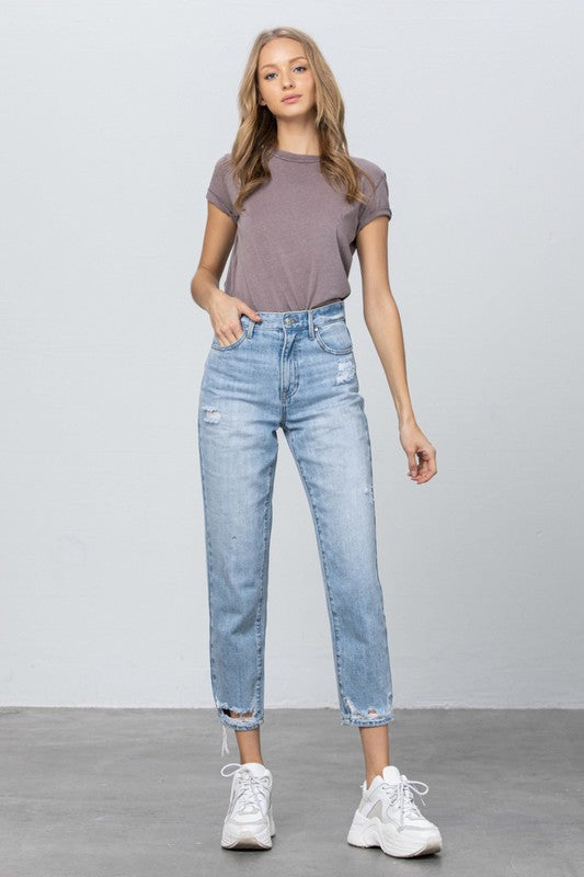 Skyline High Rise Tapered Jeans