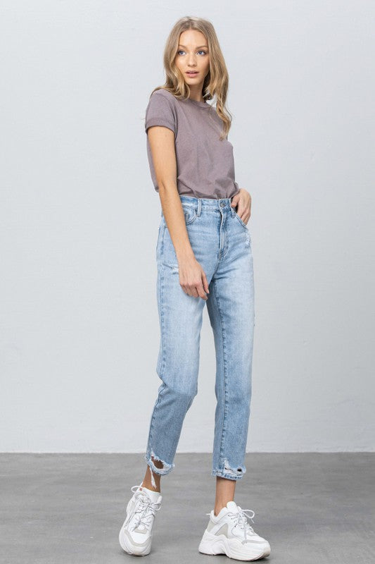 Skyline High Rise Tapered Jeans