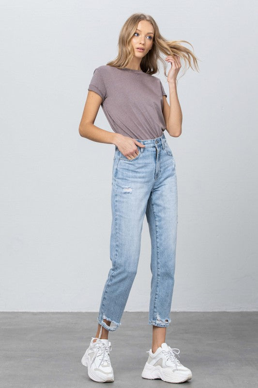 Skyline High Rise Tapered Jeans