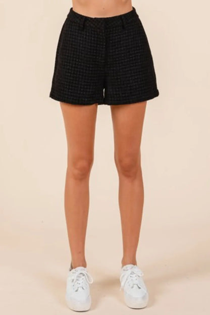 Luxe Tweed Blazer Shorts Set