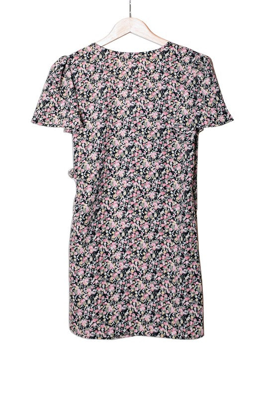 Ditsy Floral Wrap Dress