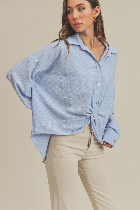 Andee Button Down Twist