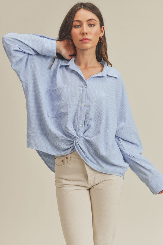 Andee Button Down Twist