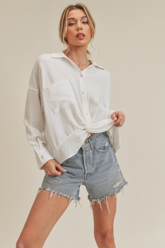 Andee Button Down Twist