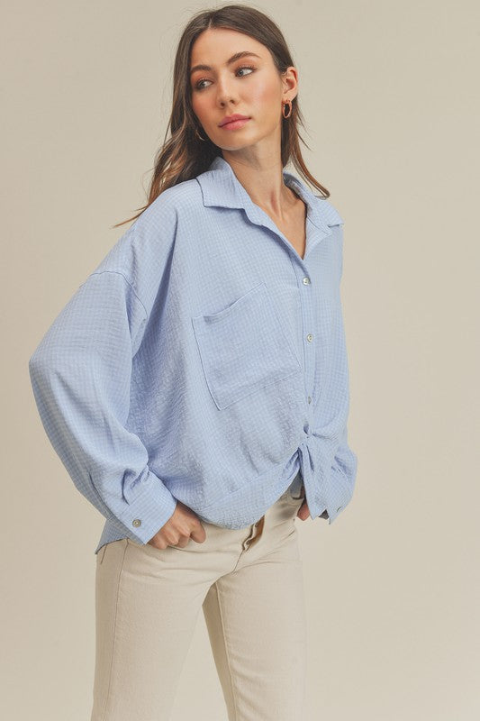 Andee Button Down Twist