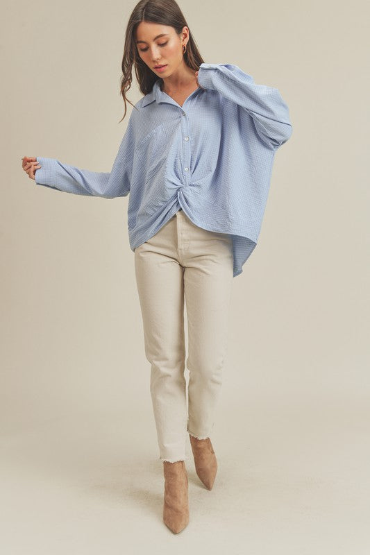 Andee Button Down Twist