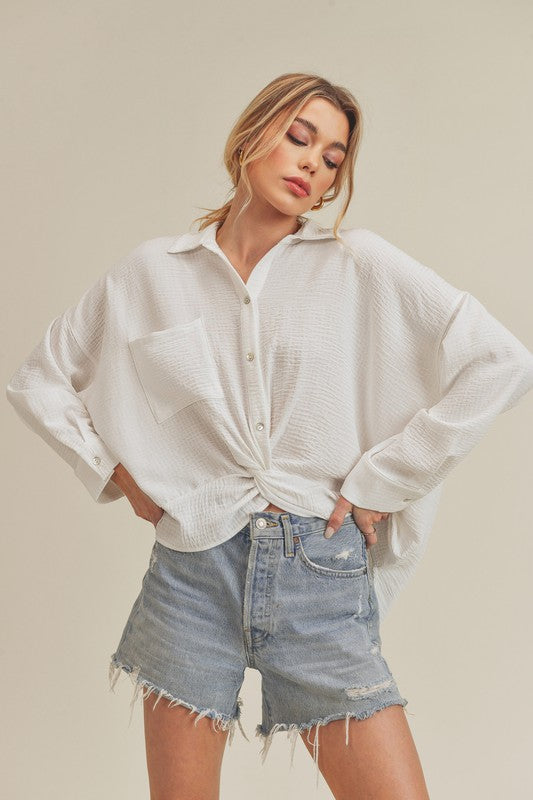 Andee Button Down Twist