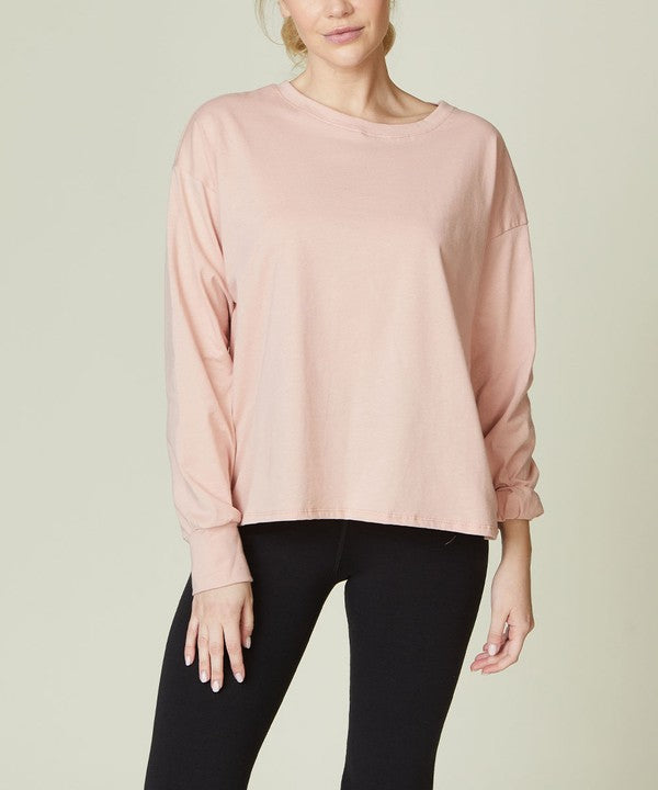 Cotton Oversized Long Sleeve T