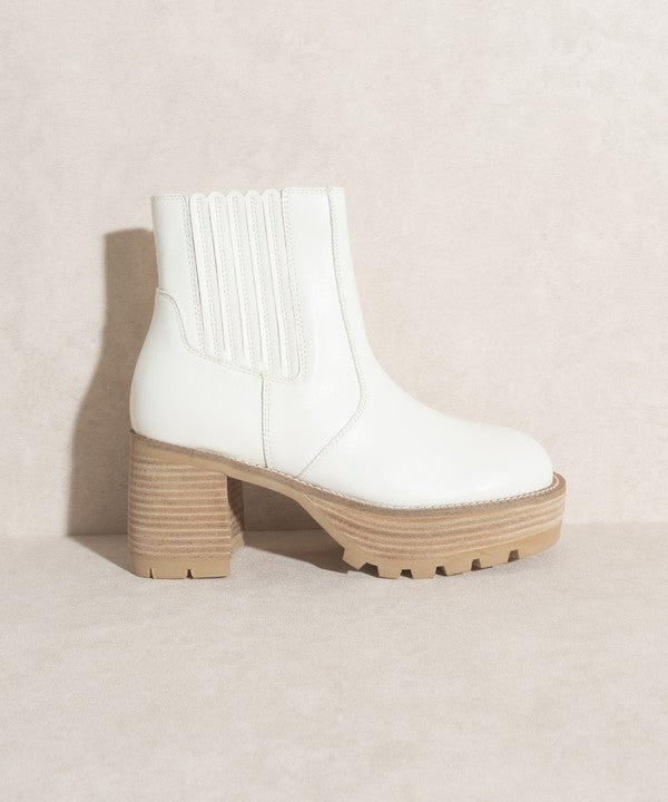 Aubrey  Platform Paneled Boots