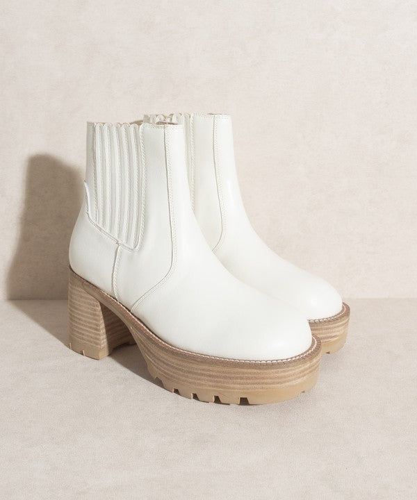 Aubrey  Platform Paneled Boots