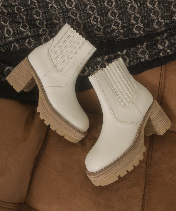 Aubrey  Platform Paneled Boots