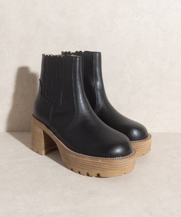 Aubrey  Platform Paneled Boots