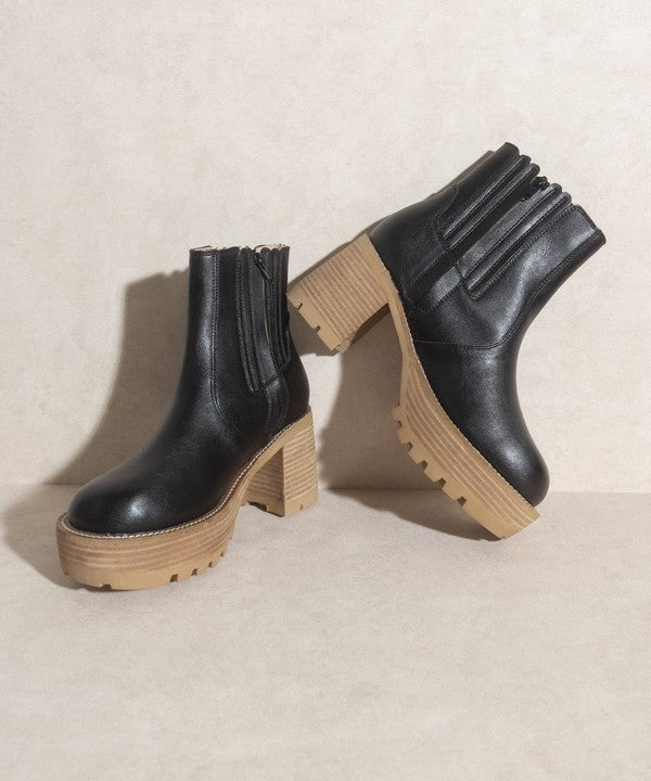 Aubrey  Platform Paneled Boots