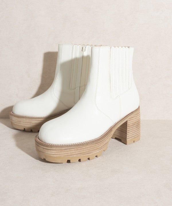 Aubrey  Platform Paneled Boots