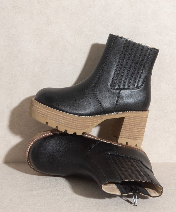 Aubrey  Platform Paneled Boots