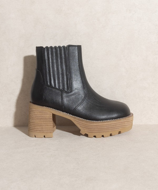 Aubrey  Platform Paneled Boots