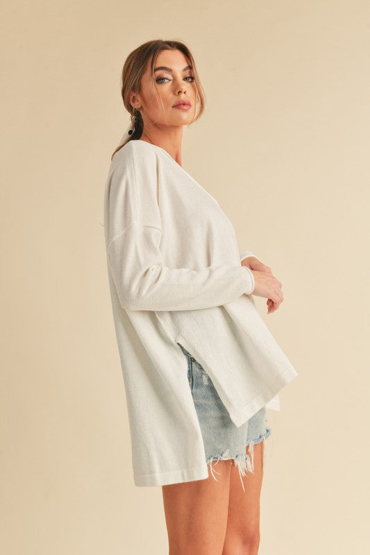 Amaly Oversized V-Neck Sweater