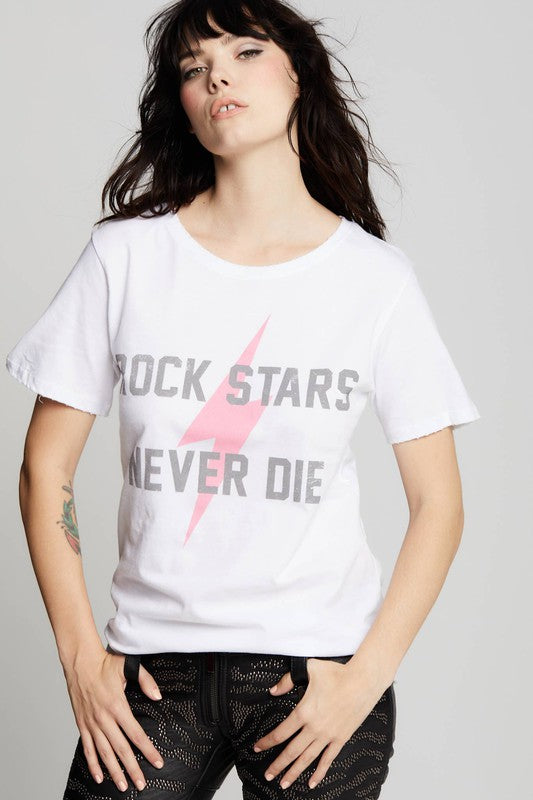 Rock Stars Never Die Boyfriend Tee