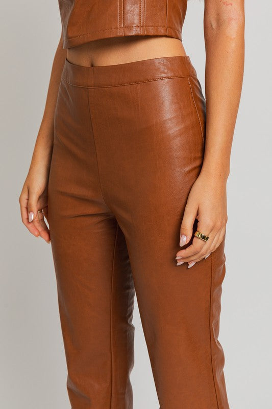 Urban Edge Faux Leather Pants