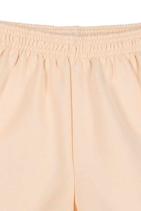 Luxe Cream Sweat Shorts