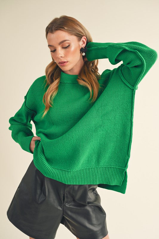 Slouchy Seam Pullover