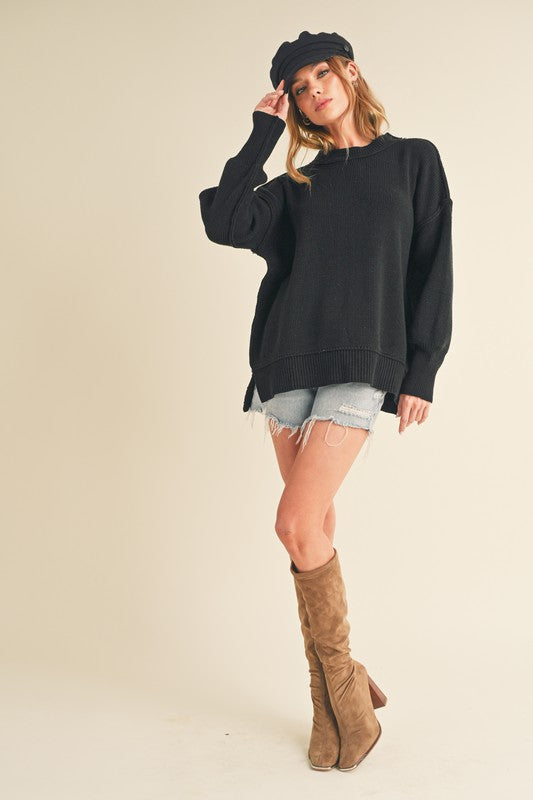 Slouchy Seam Pullover