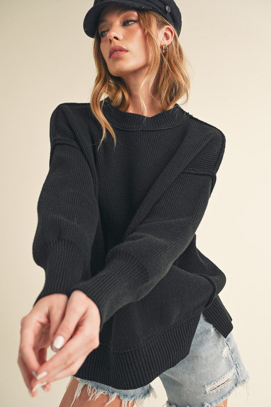 Slouchy Seam Pullover