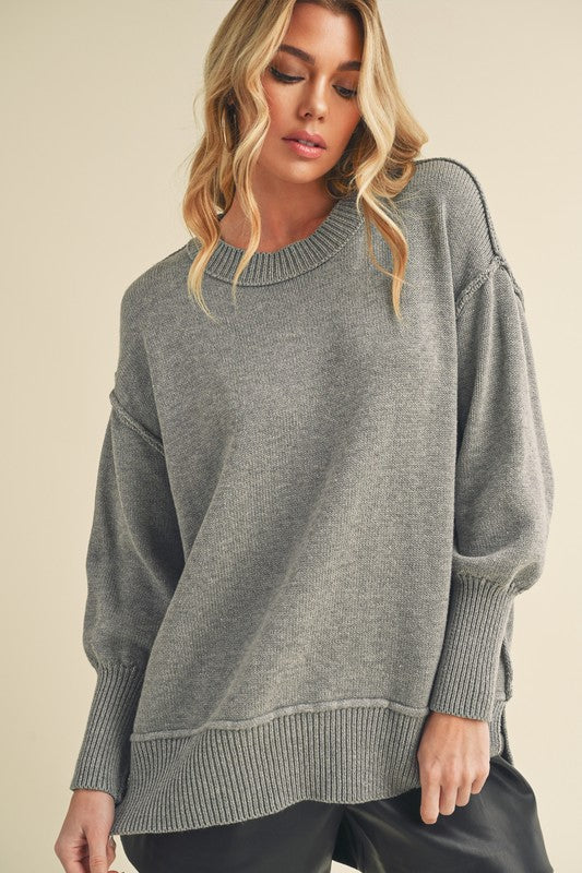 Slouchy Seam Pullover