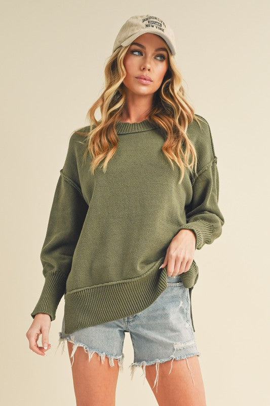 Slouchy Seam Pullover