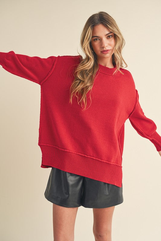 Slouchy Seam Pullover