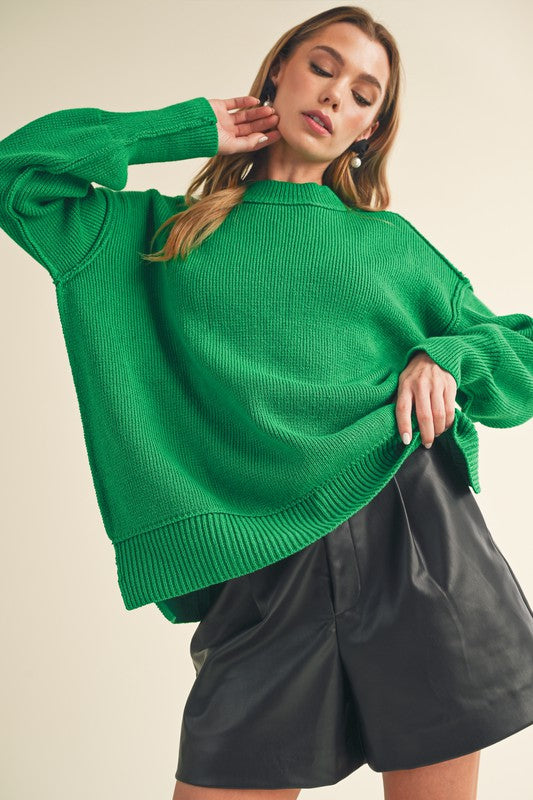 Slouchy Seam Pullover