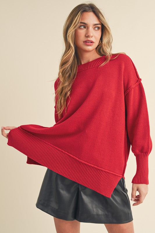 Slouchy Seam Pullover