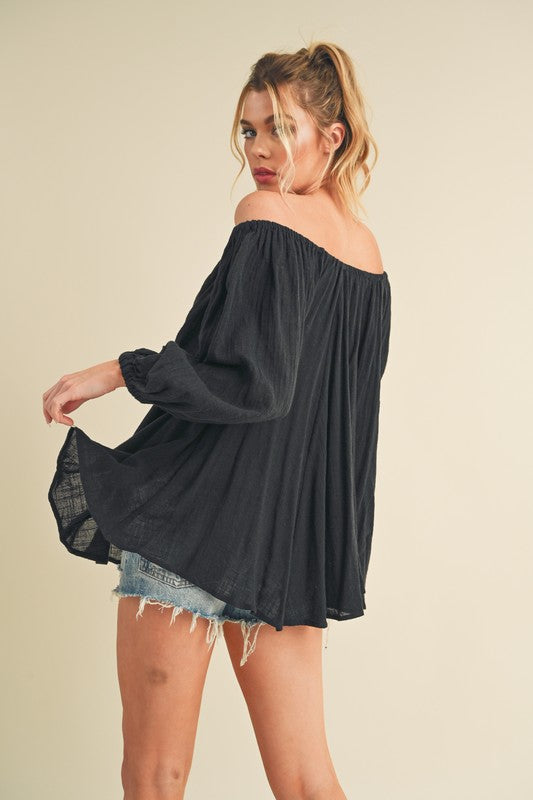 Nately Off Shoulder Tunic Dress