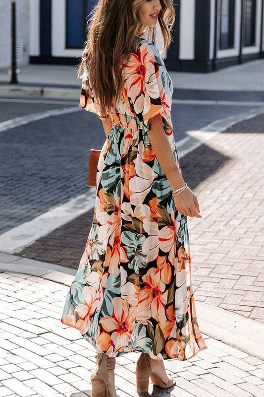 Viviane Floral Midi Dress