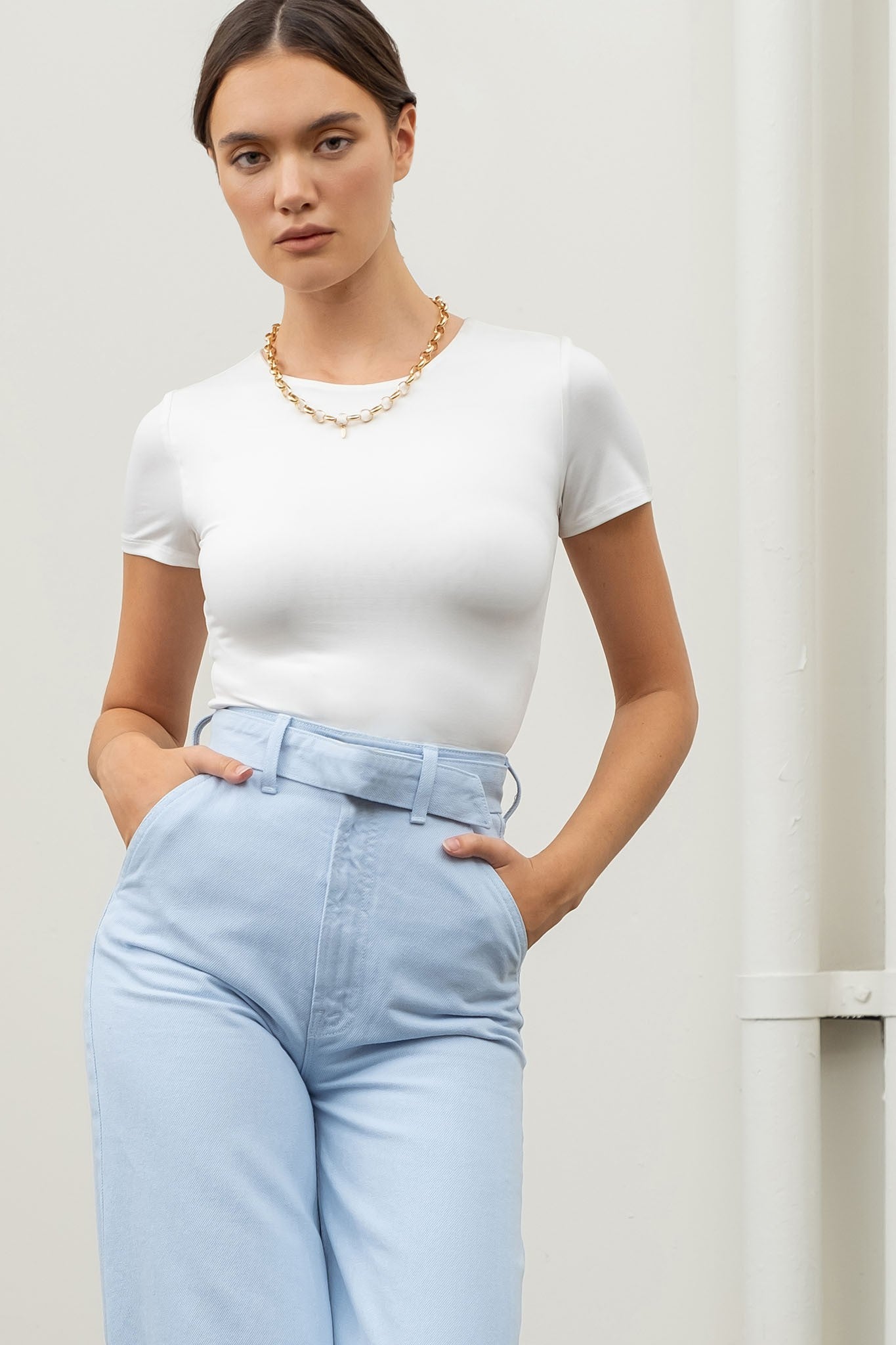 The Workshop Studio: Luxe Fit Cropped Tee